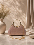 Taşlı Parıltılı Portföy El Çantası - Abiye Clutch