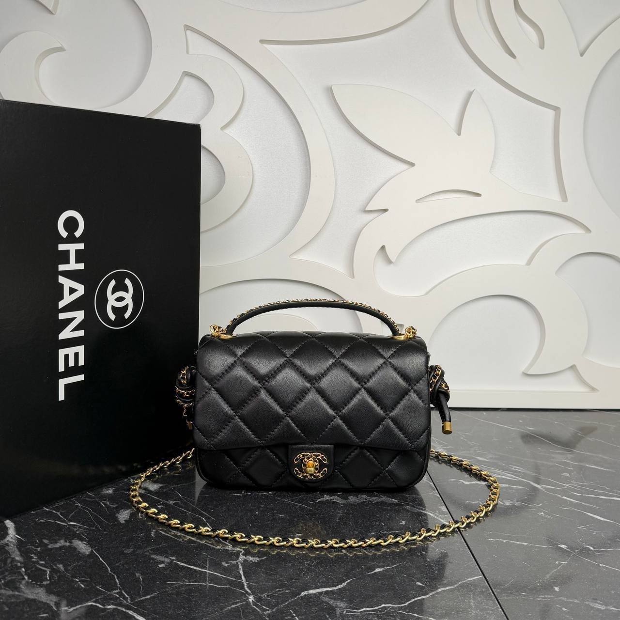 Chanel Medium Top Handle Flap Bag