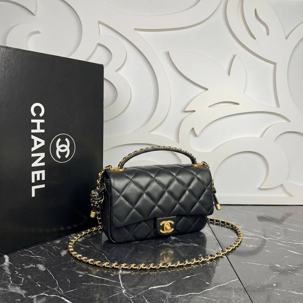 Chanel Medium Top Handle Flap Bag