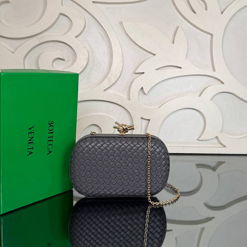 Bottega Veneta Plisse Knot Clutch Medium
