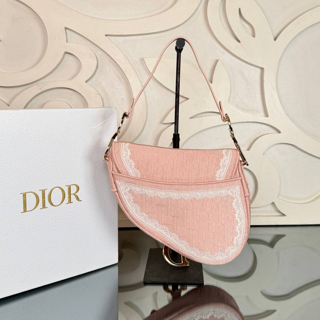 Christian Dior Dioramour Saddle Canvas Crossbody Bag