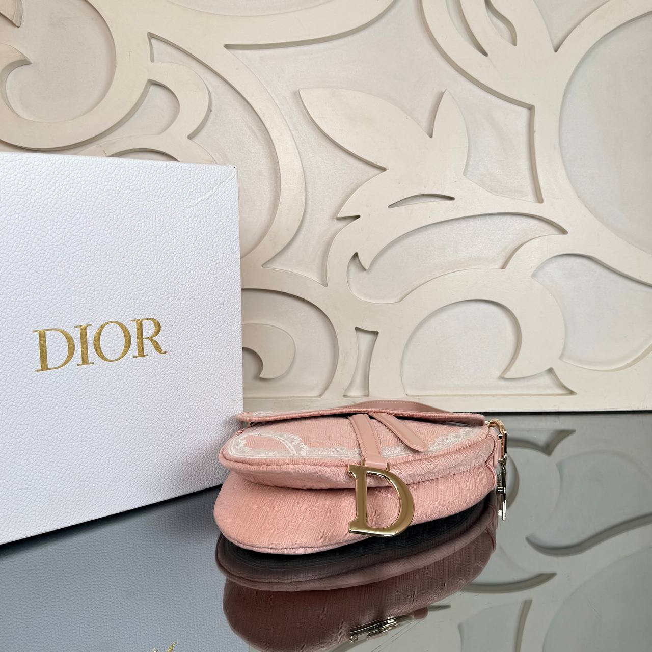 Christian Dior Dioramour Saddle Canvas Crossbody Bag