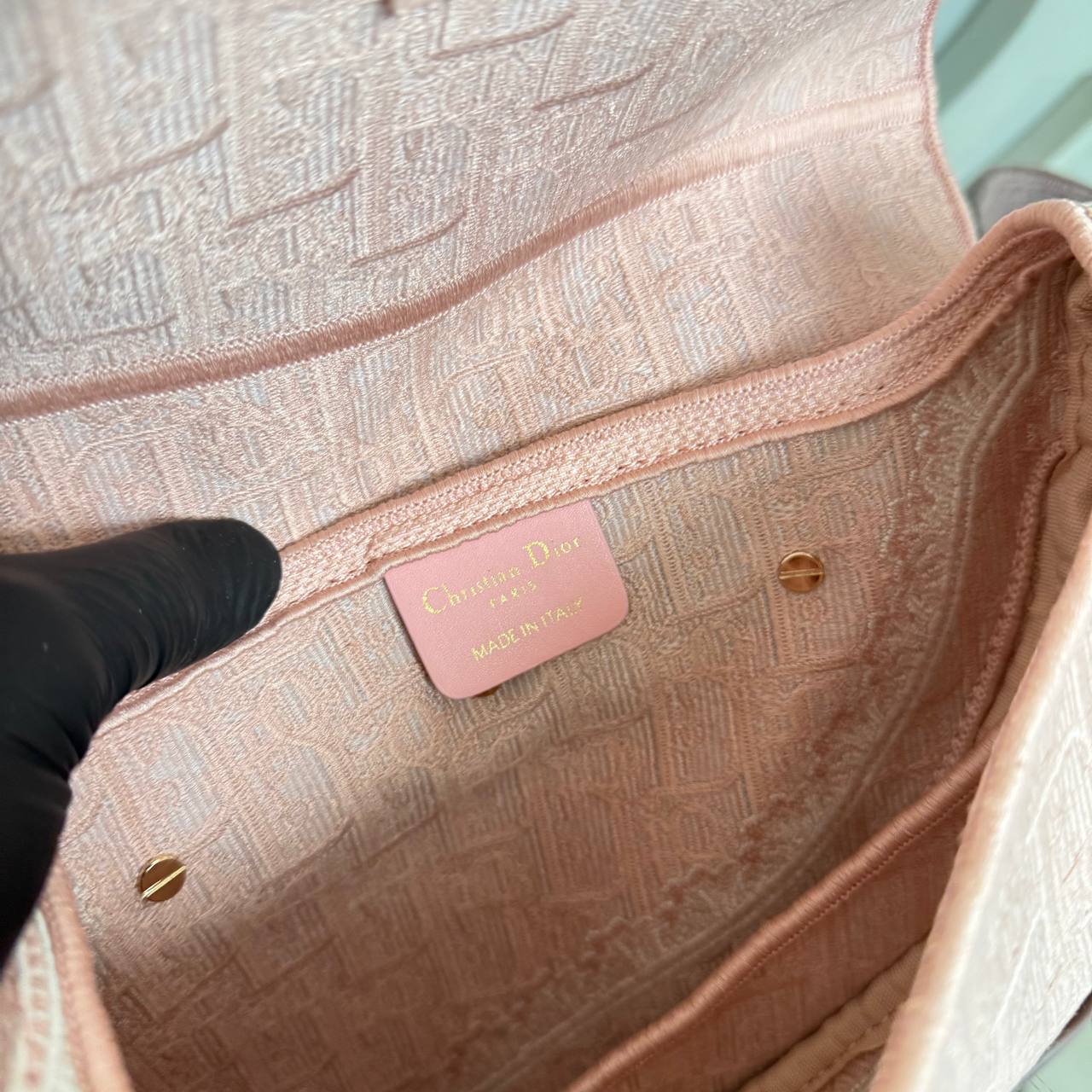 Christian Dior Dioramour Saddle Canvas Crossbody Bag