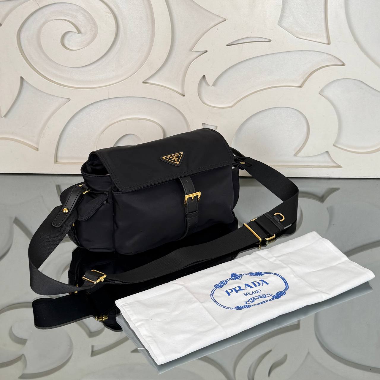 Prada Re-Nylon Messenger Bag Small