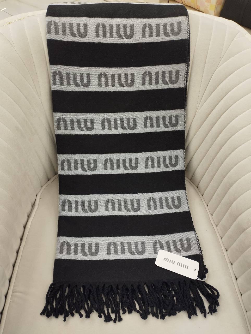 Miu Miu Hakiki Kaşmir İpek Şal