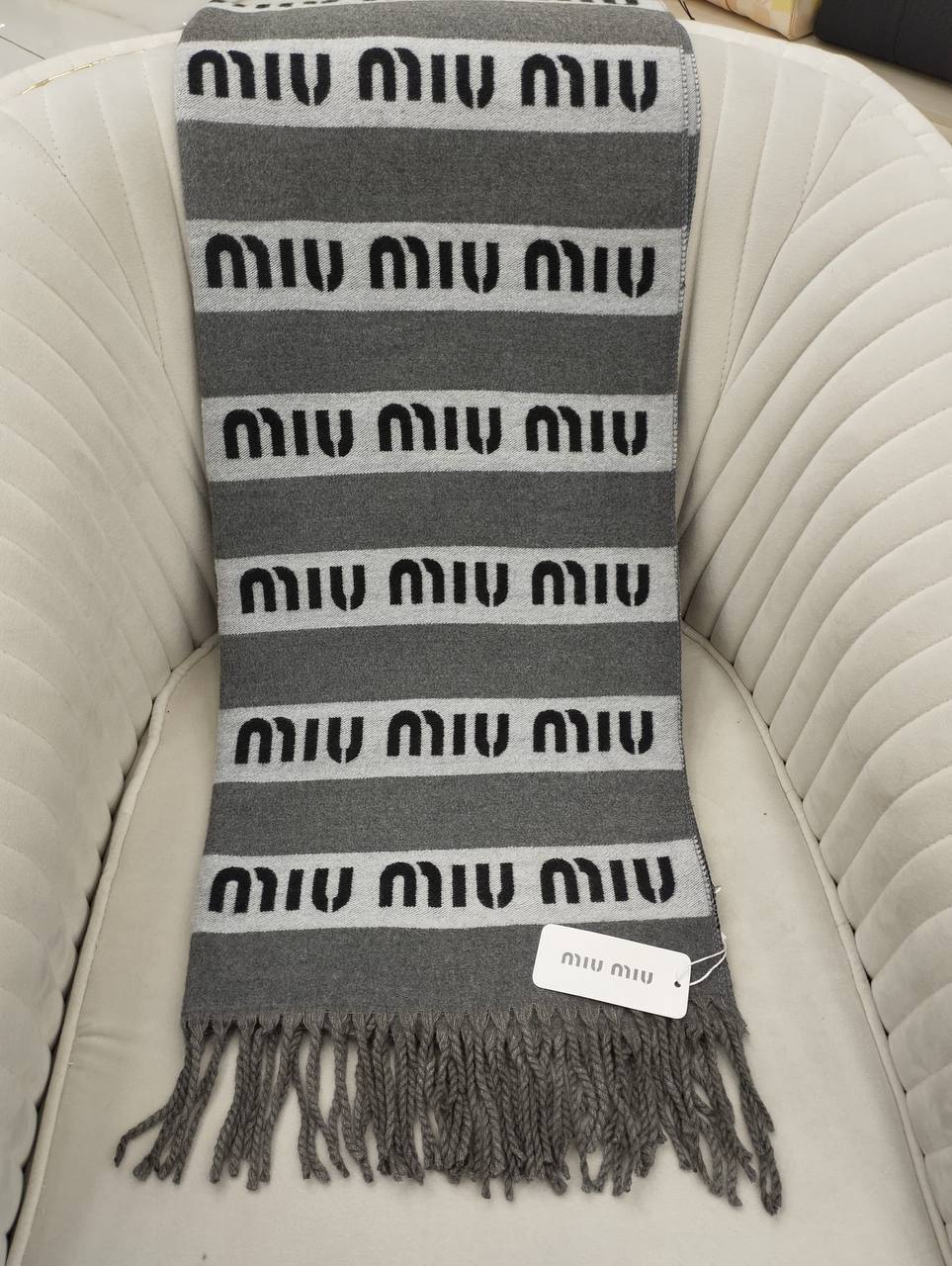 Miu Miu Hakiki Kaşmir İpek Şal