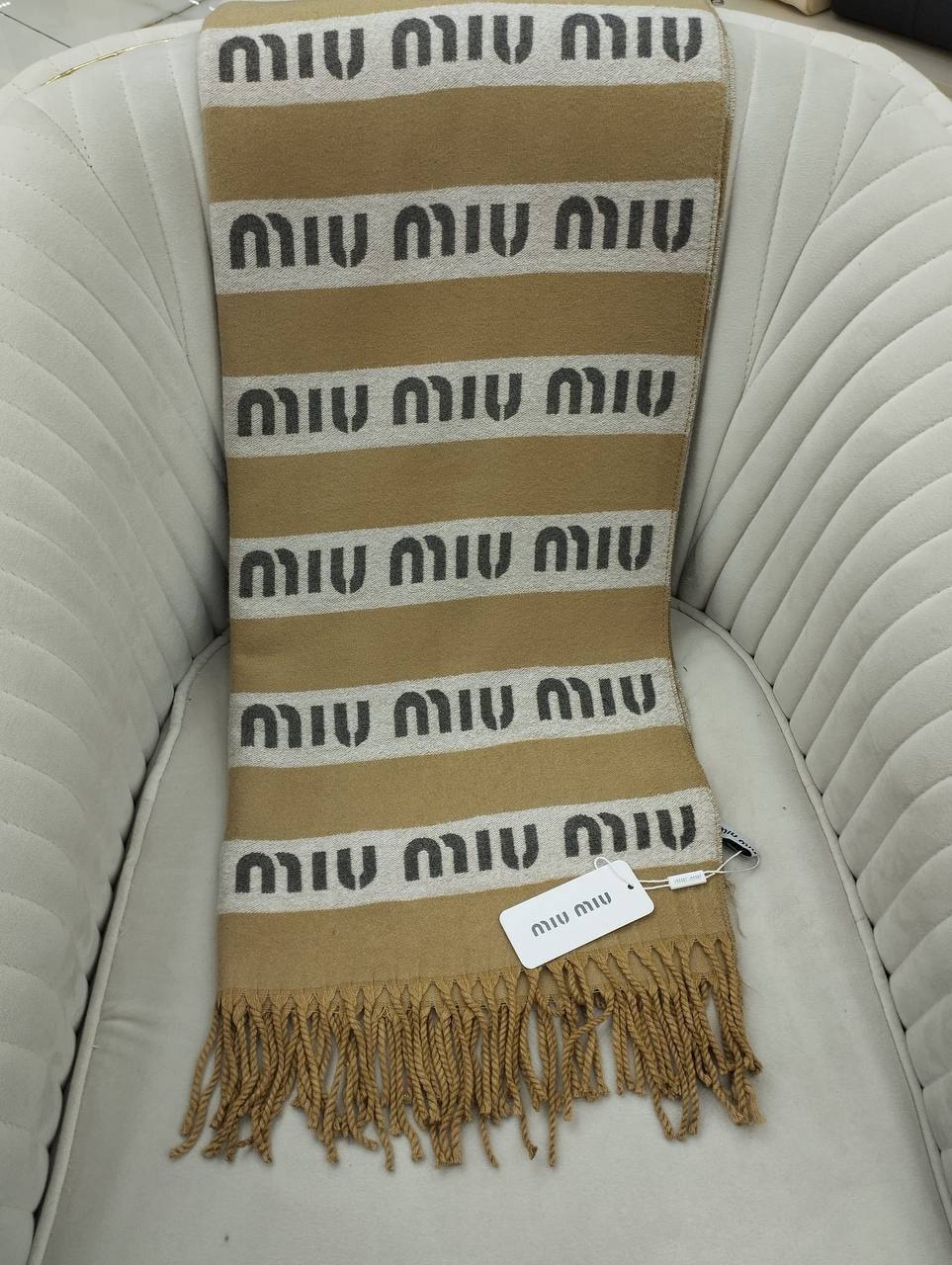 Miu Miu Hakiki Kaşmir İpek Şal