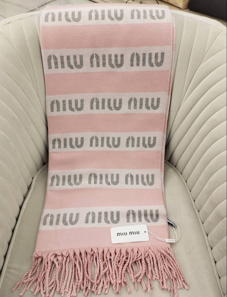 Miu Miu Hakiki Kaşmir İpek Şal