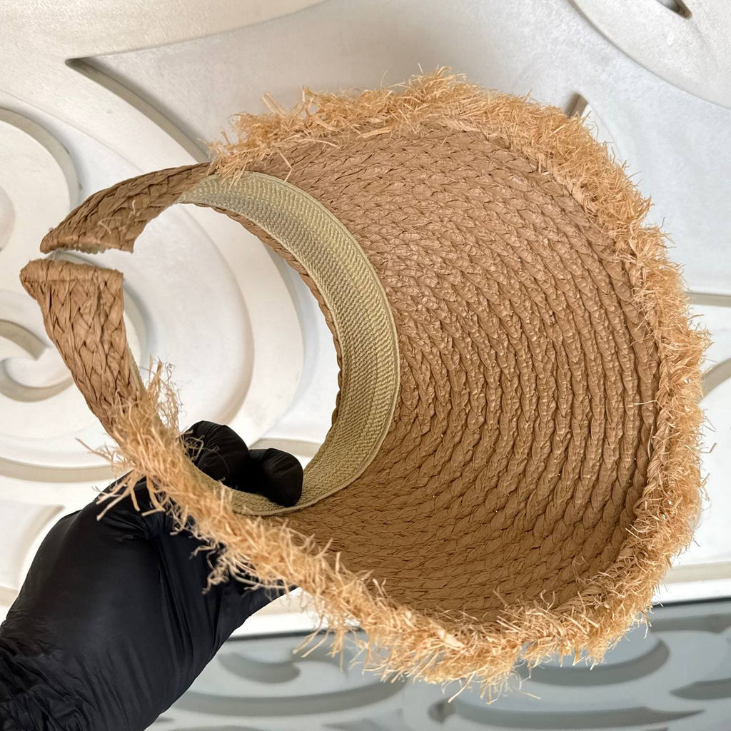 Loewe Raffia Shoulder Bag with Cap (Bag/Cap Set)