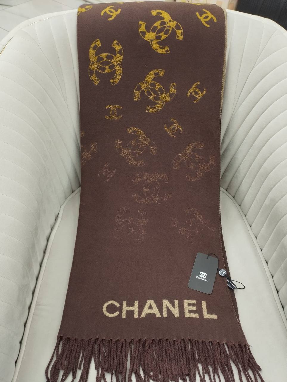 Chanel Hakiki Kaşmir İpek Şal