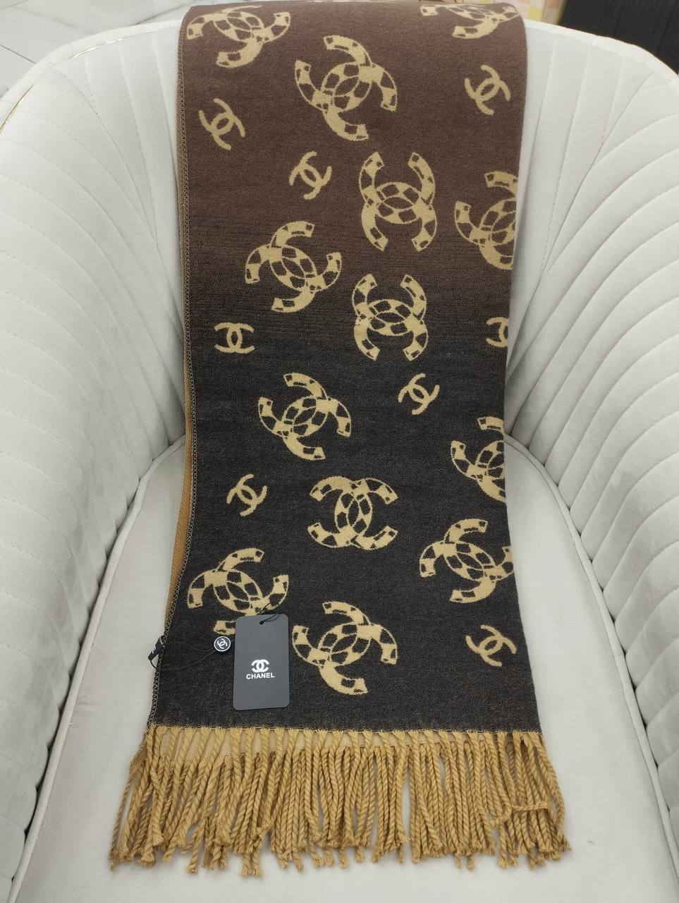 Chanel Hakiki Kaşmir İpek Şal