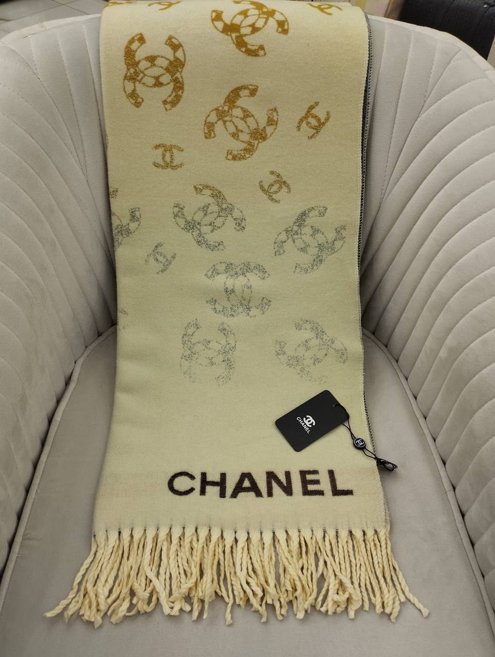 Chanel Hakiki Kaşmir İpek Şal
