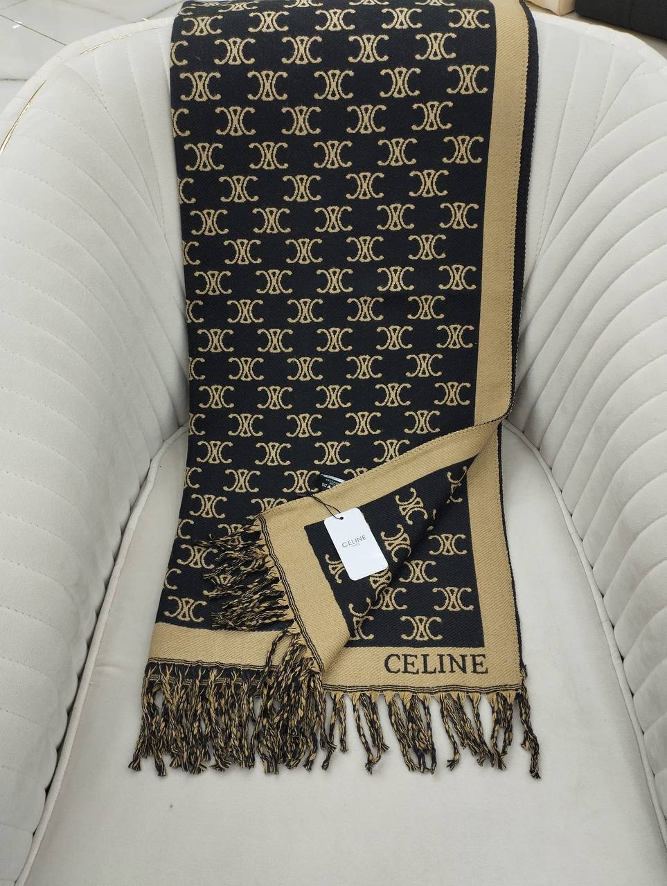 Celine Hakiki Kaşmir İpek Şal