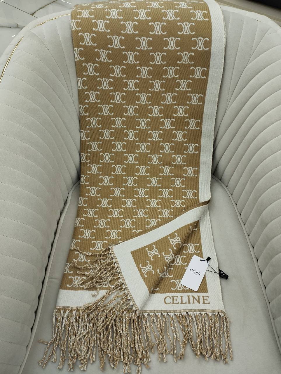 Celine Hakiki Kaşmir İpek Şal