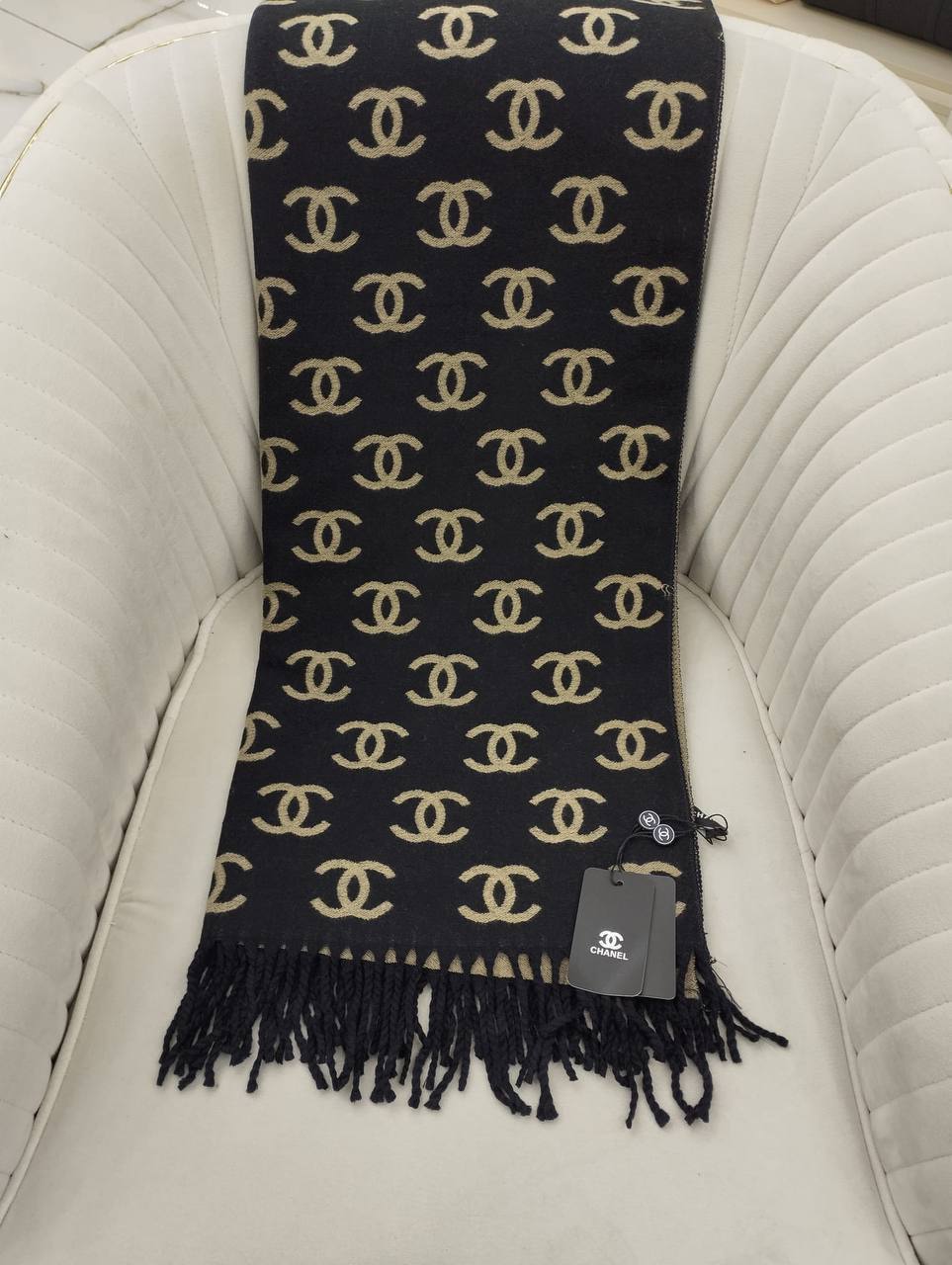 Chanel Hakiki Kaşmir İpek Şal