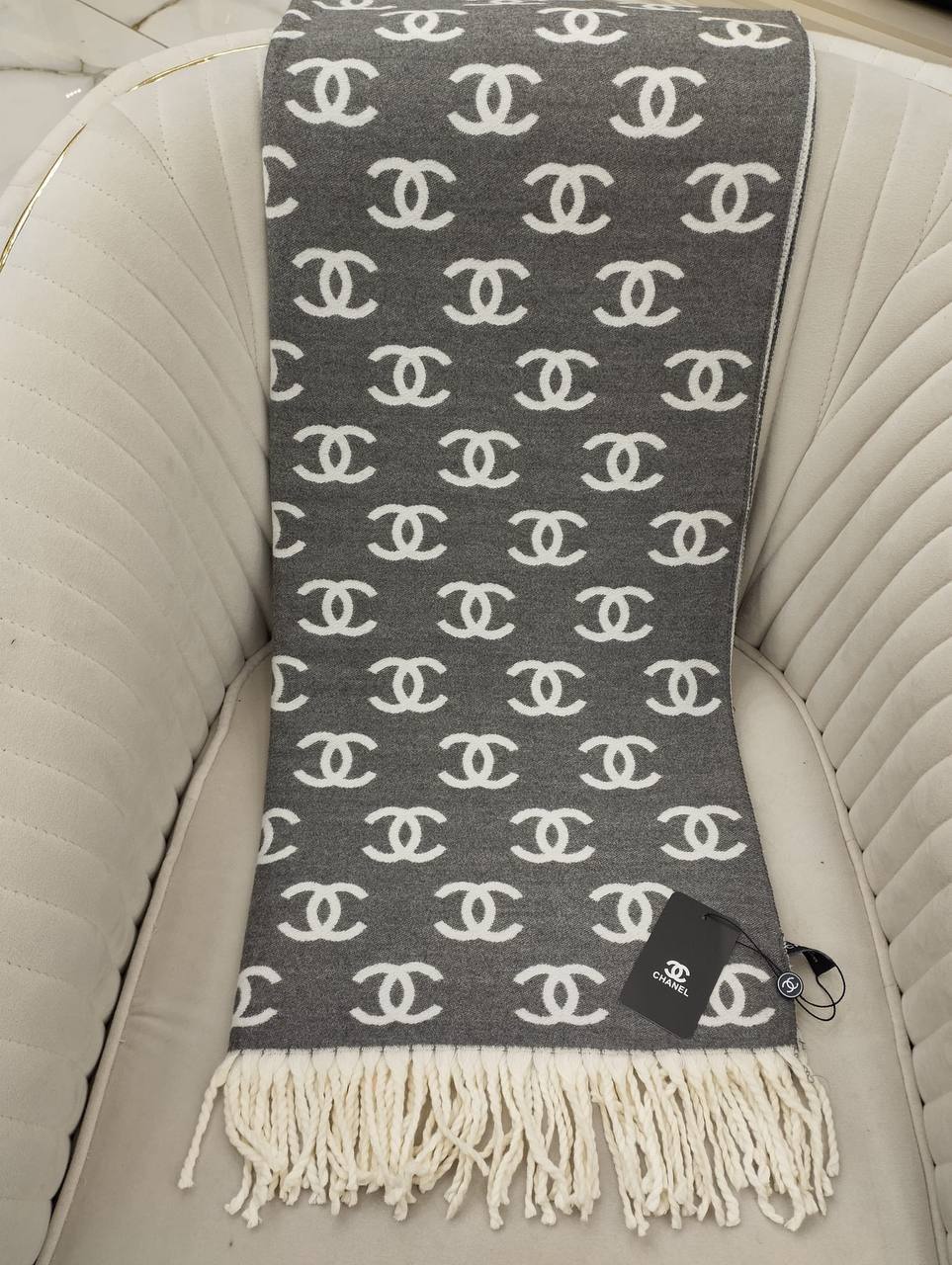 Chanel Hakiki Kaşmir İpek Şal