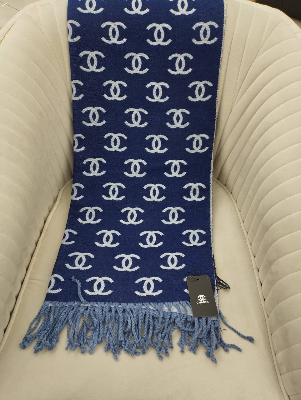 Chanel Hakiki Kaşmir İpek Şal