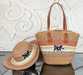 Christian Dior Beach Tote Bag with Hat (Bag/Hat Set)