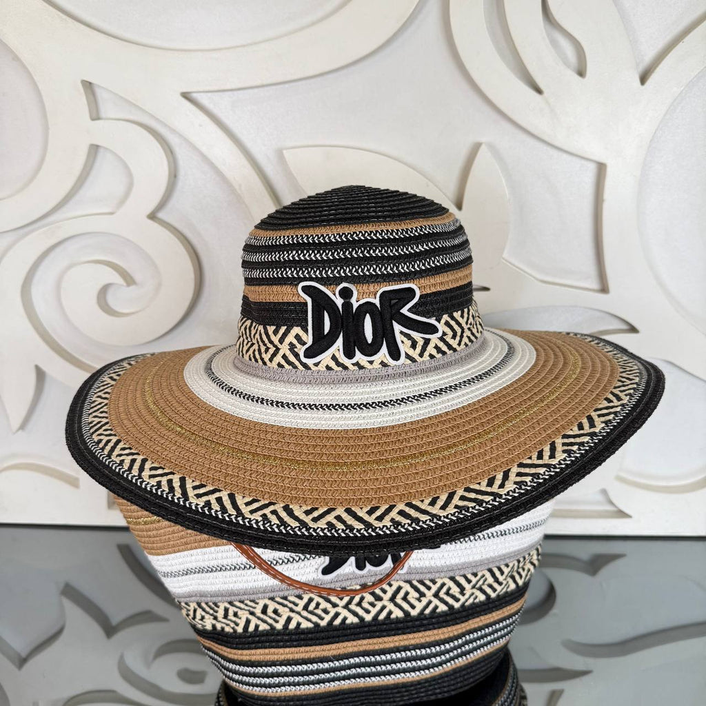 Christian Dior Beach Tote Bag with Hat (Bag/Hat Set)