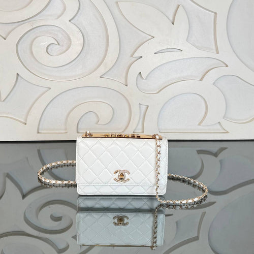 Chanel Coco Wallet on Chain with Crystal Embroidery