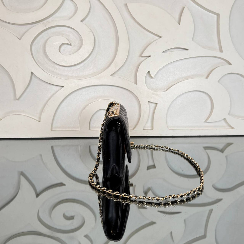 Chanel Coco Wallet on Chain with Crystal Embroidery