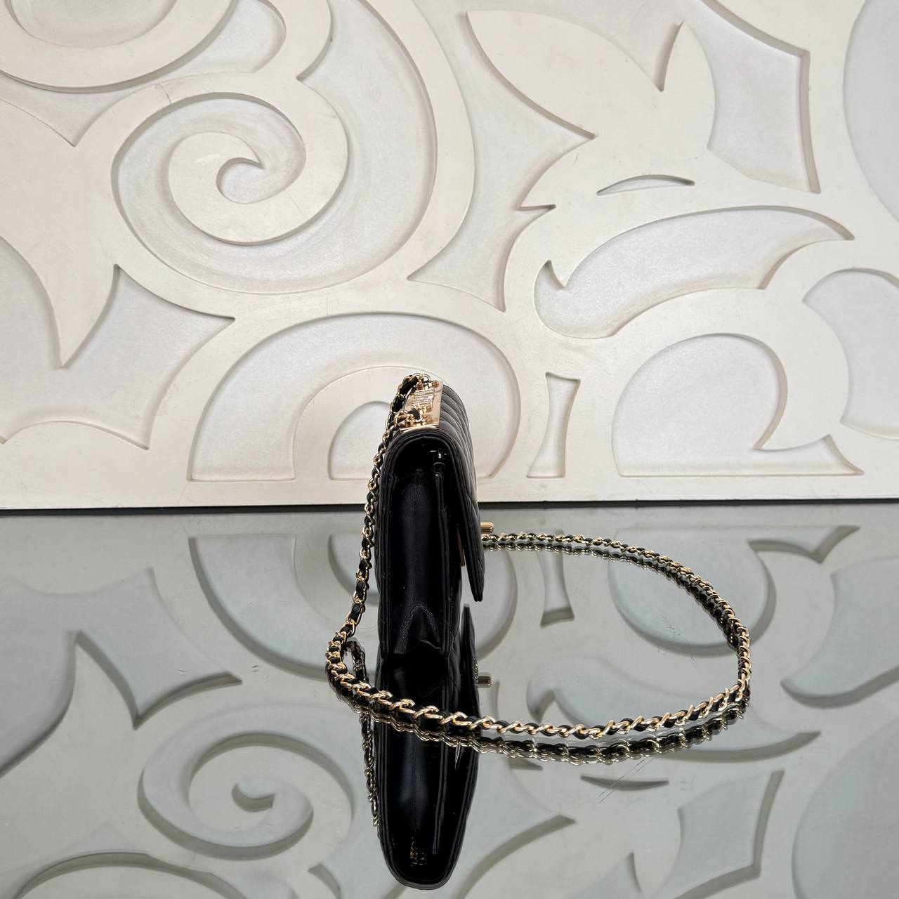 Chanel Coco Wallet on Chain with Crystal Embroidery