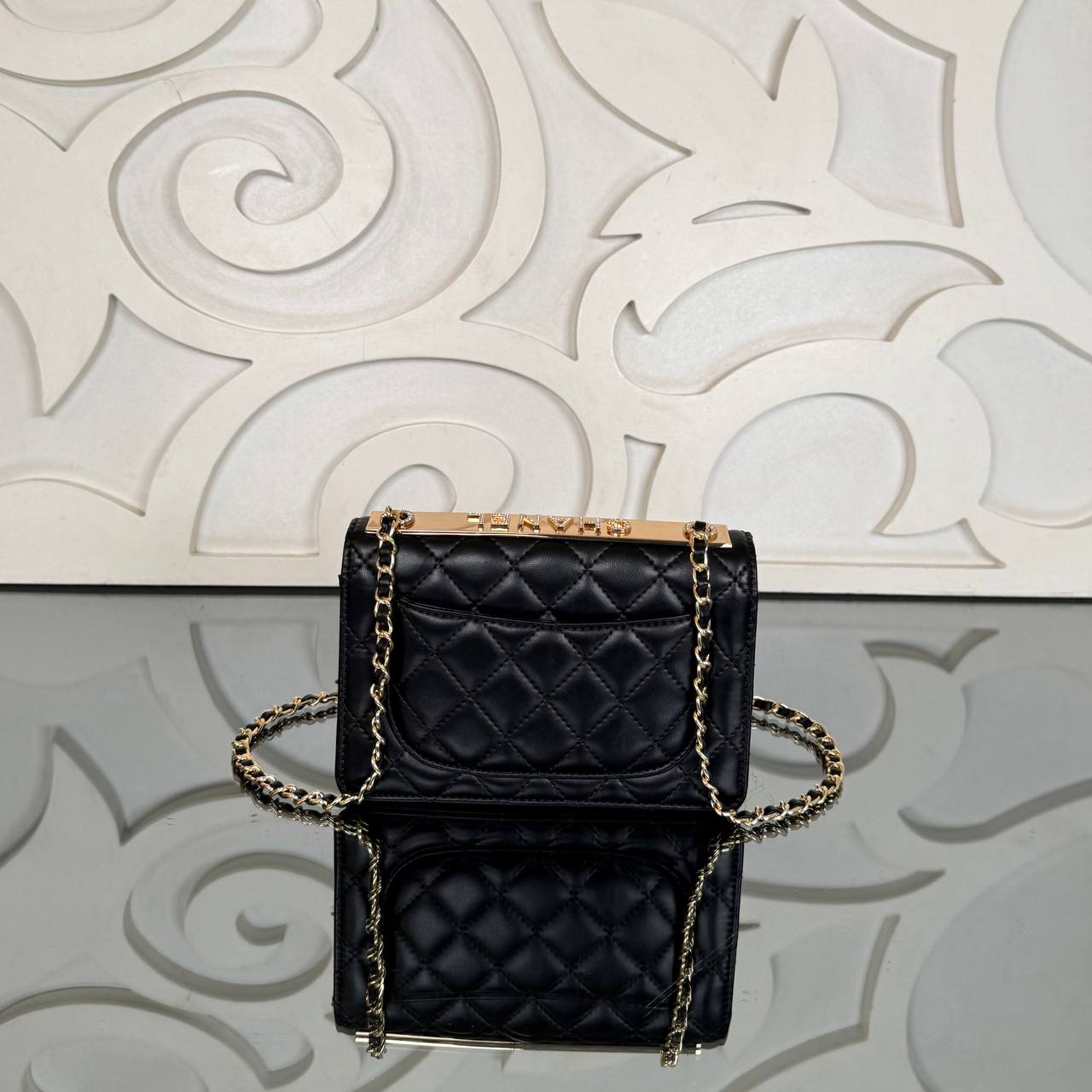 Chanel Coco Wallet on Chain with Crystal Embroidery
