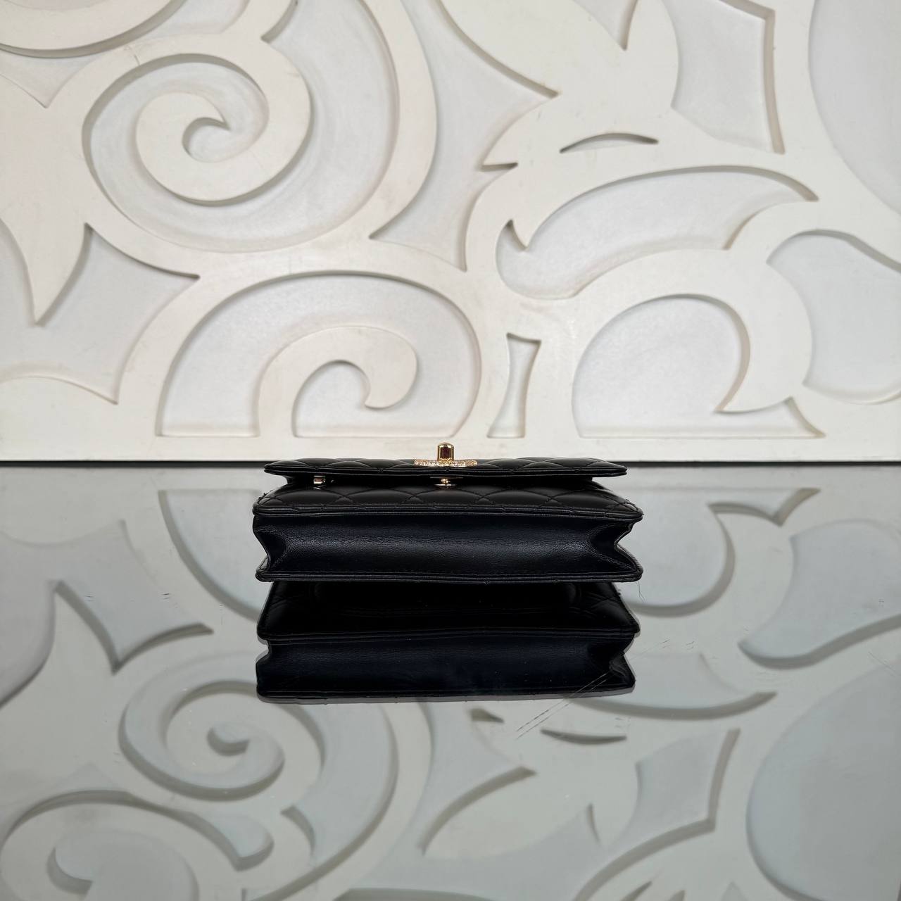 Chanel Coco Wallet on Chain with Crystal Embroidery