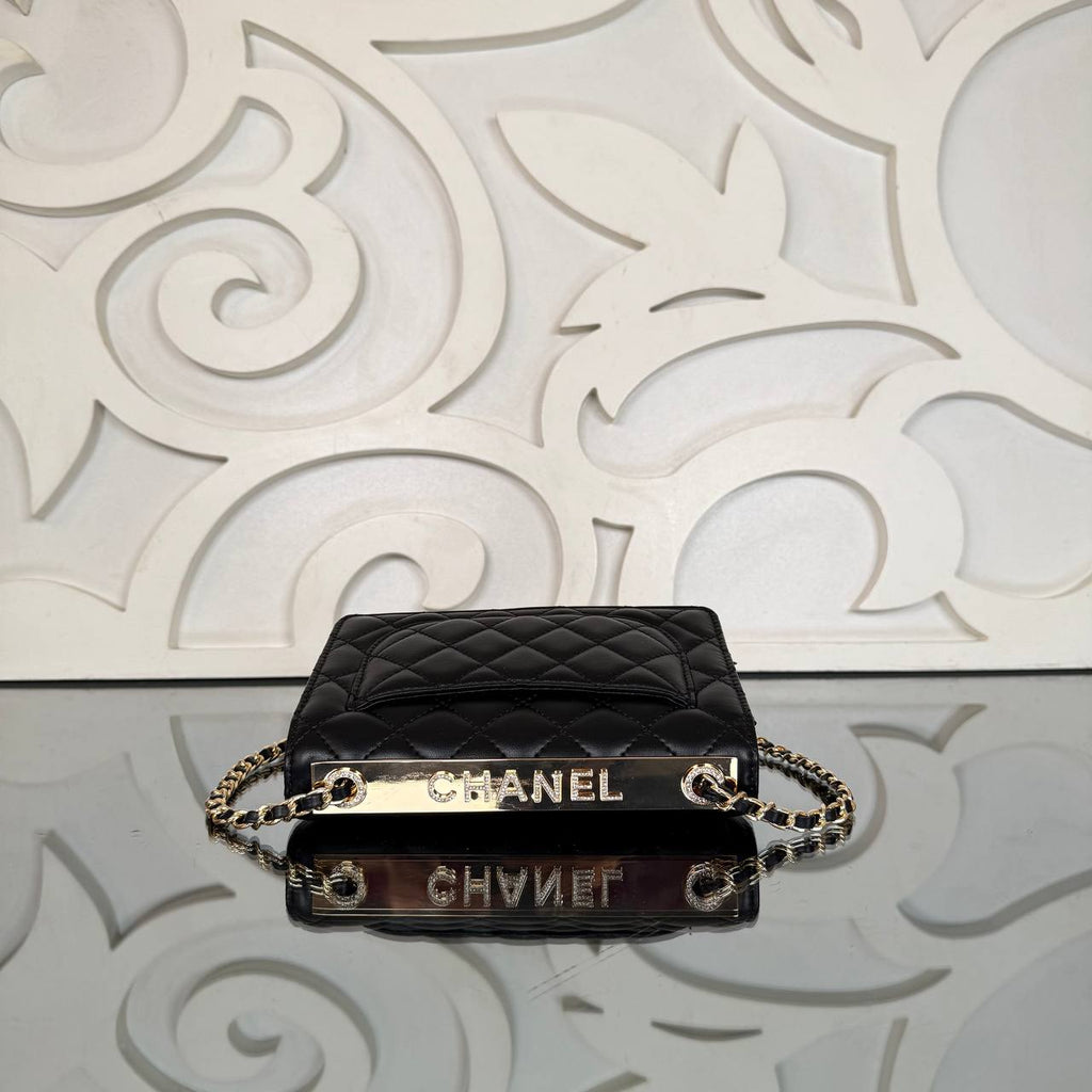 Chanel Coco Wallet on Chain with Crystal Embroidery
