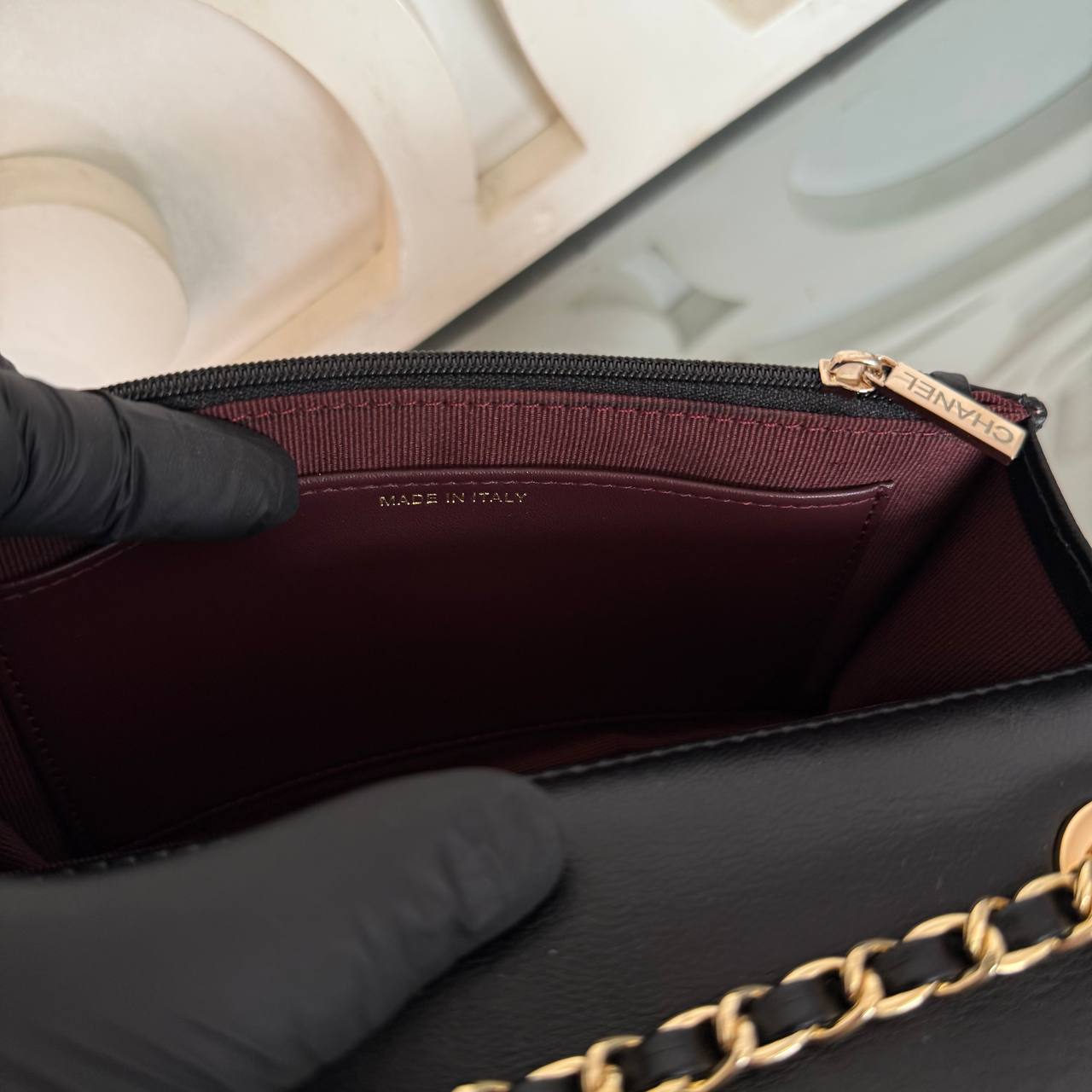 Chanel Coco Wallet on Chain with Crystal Embroidery