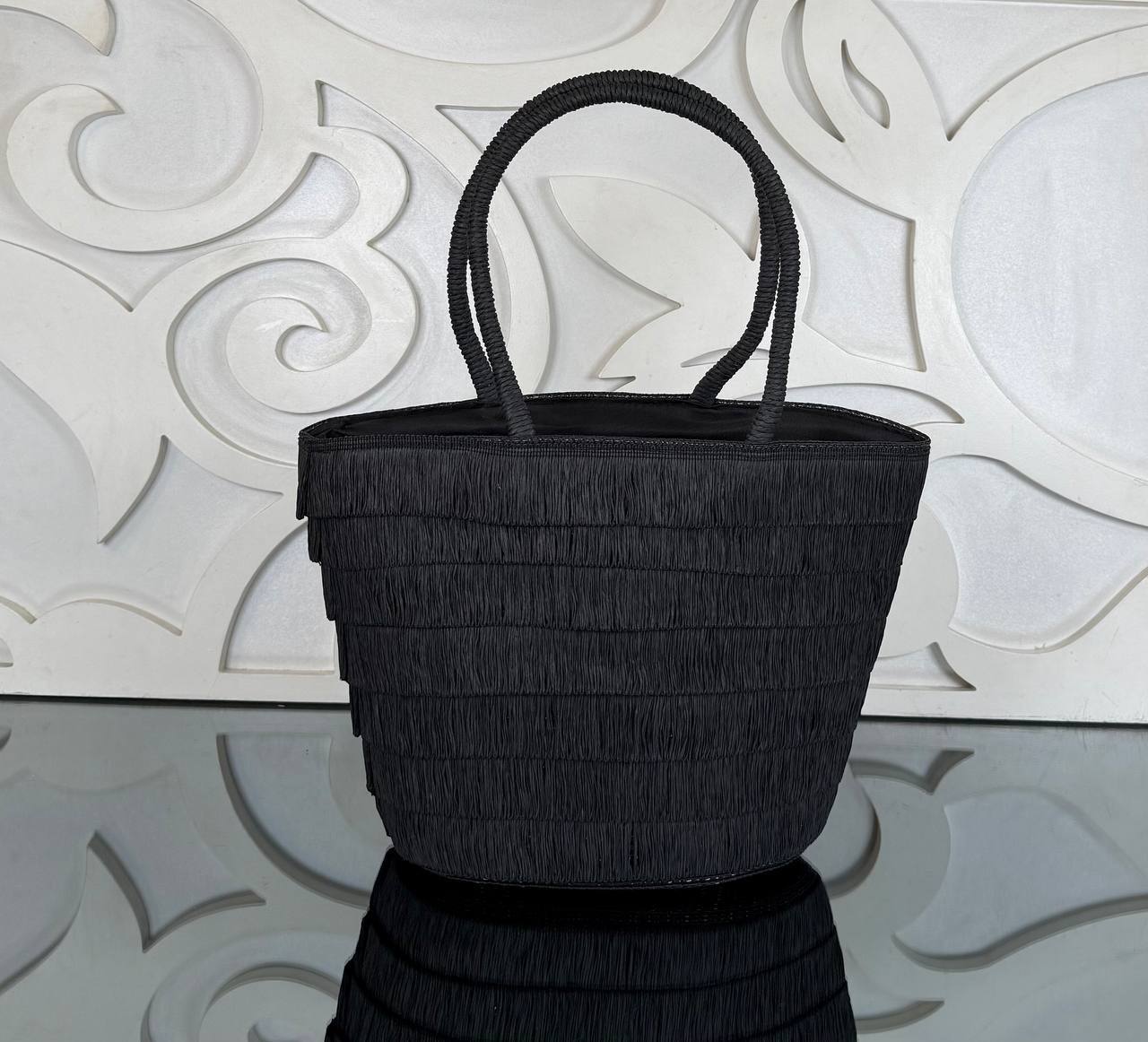 Celine Raffia Tote Bag with Hat (Bag/Hat Set)