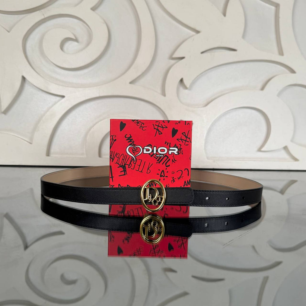 Christian Dior Reversible Oblique Belt 2.5 mm Çift Taraflı Kemer