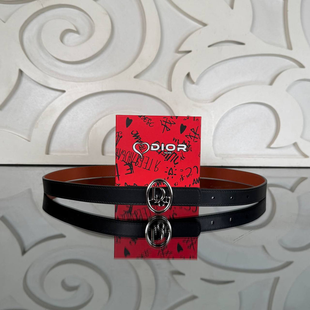 Christian Dior Reversible Oblique Belt 2.5 mm Çift Taraflı Kemer