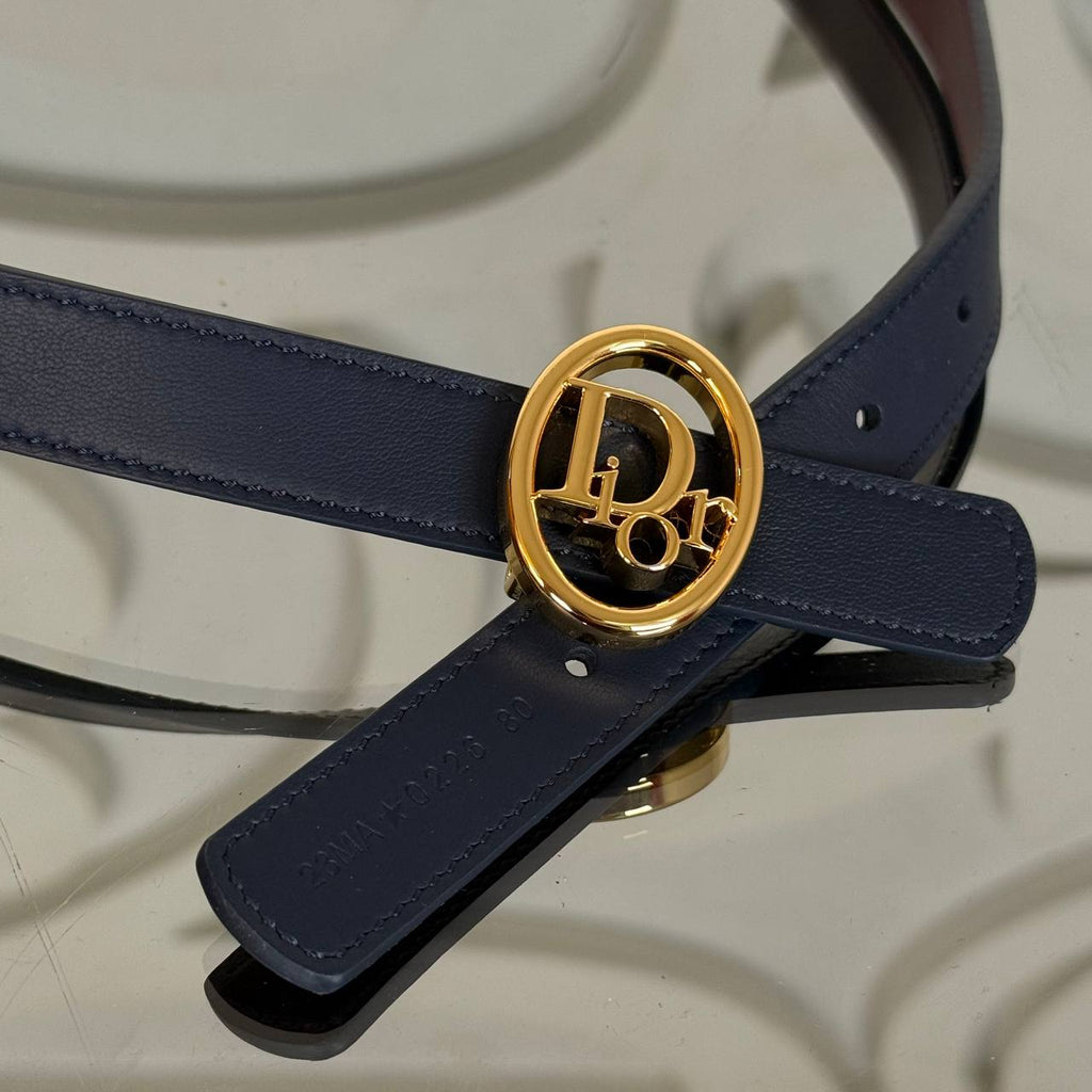 Christian Dior Reversible Oblique Belt 2.5 mm Çift Taraflı Kemer
