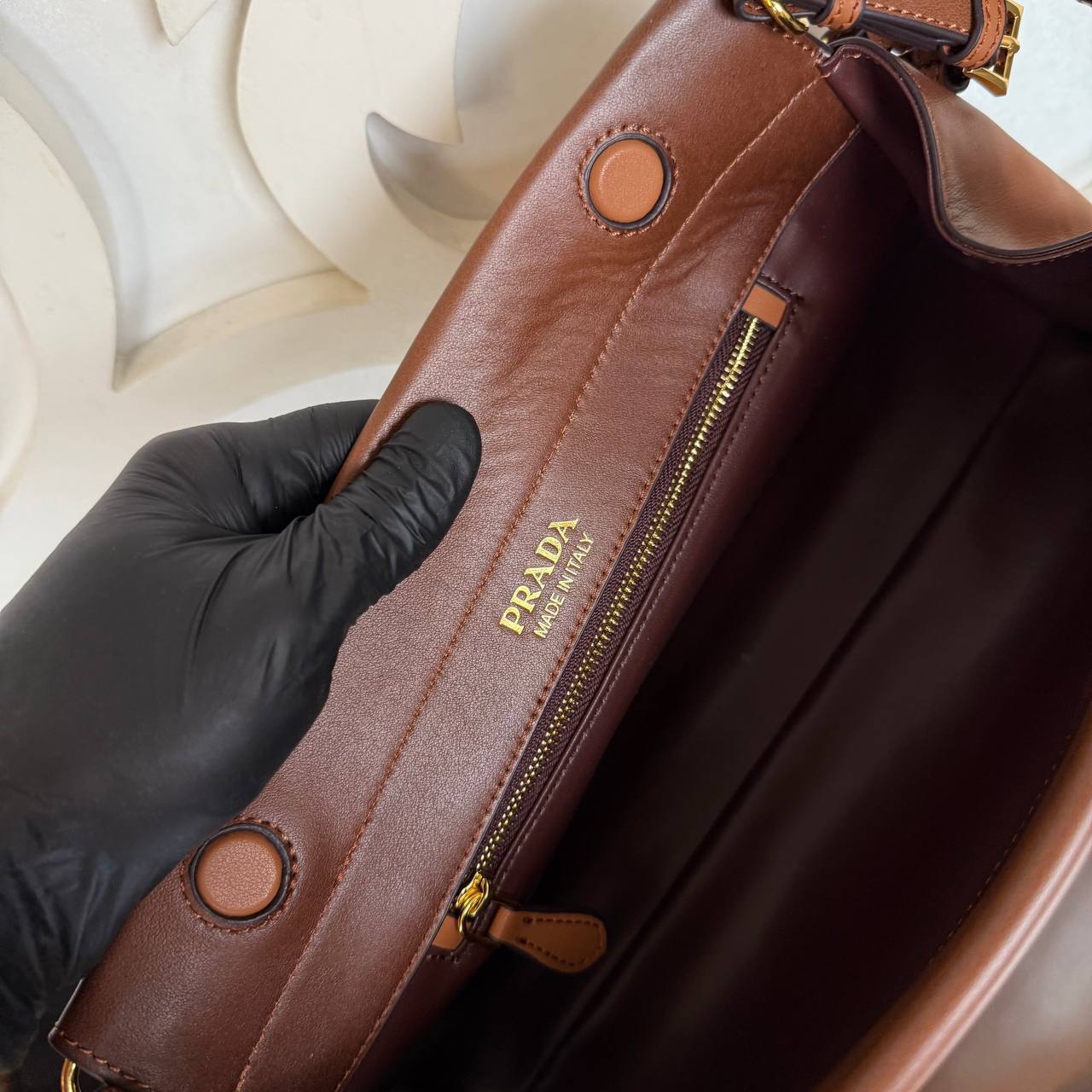Prada Enchaine Medium Leather Shoulder Bag