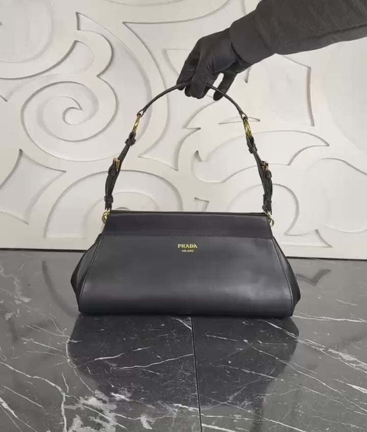 Prada Enchaine Medium Leather Shoulder Bag
