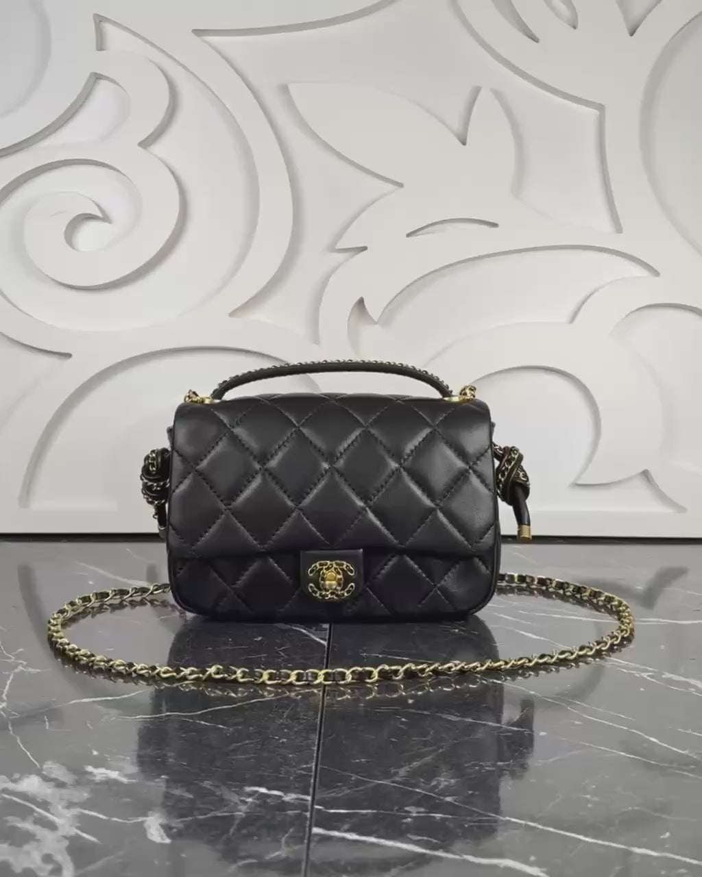 Chanel Medium Top Handle Flap Bag
